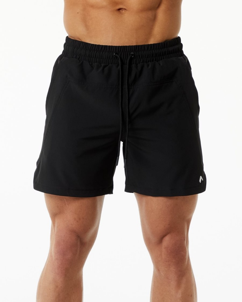 Alphalete Swim Trunk 5.5" Boardshorts Herre Svarte | FDNTOZ-210