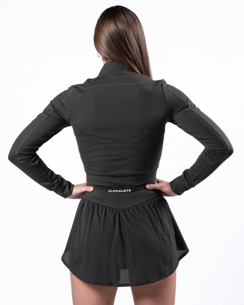 Alphalete Trace Jacket Jakker Dame Grå | BGCEUA-328