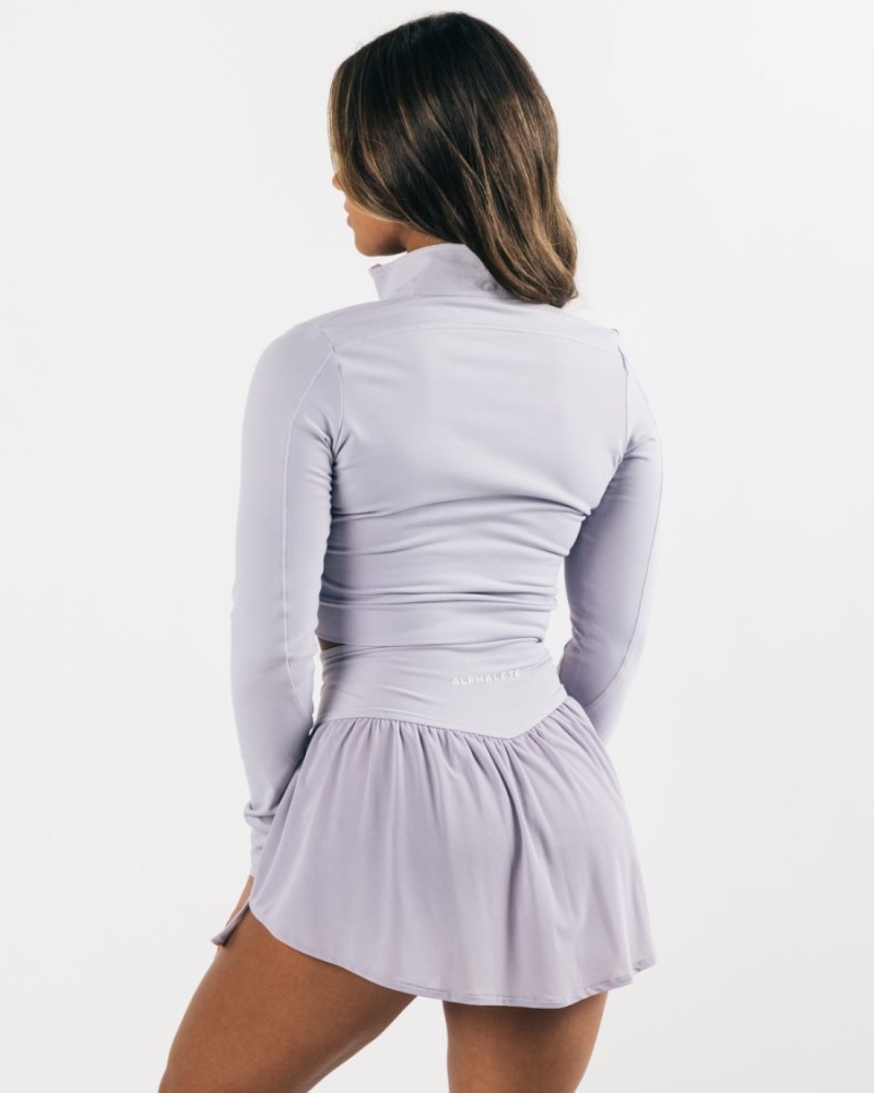 Alphalete Trace Jacket Jakker Dame Lilac Haze | VCPRIJ-768