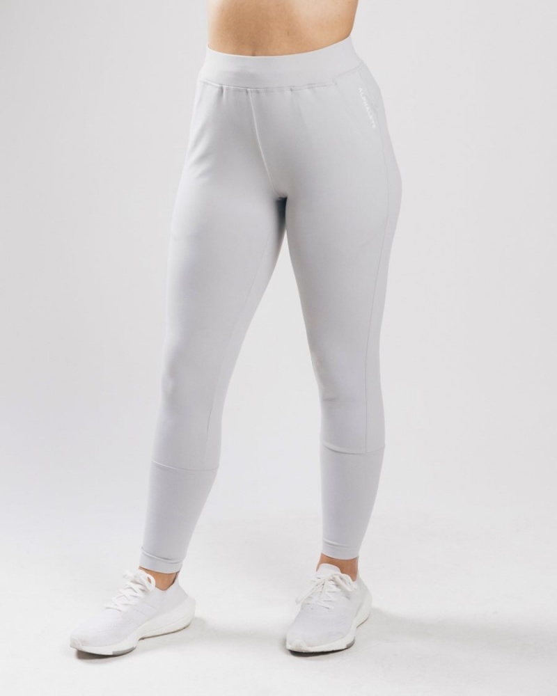 Alphalete Trace Jogger Joggebukser Dame Sølv | UBIYLW-049