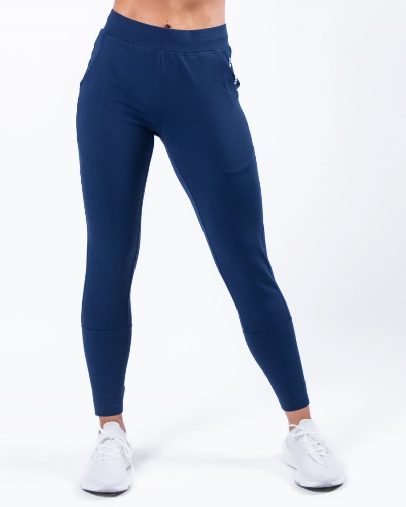 Alphalete Trace Jogger Joggebukser Dame Blå | BWRANQ-465