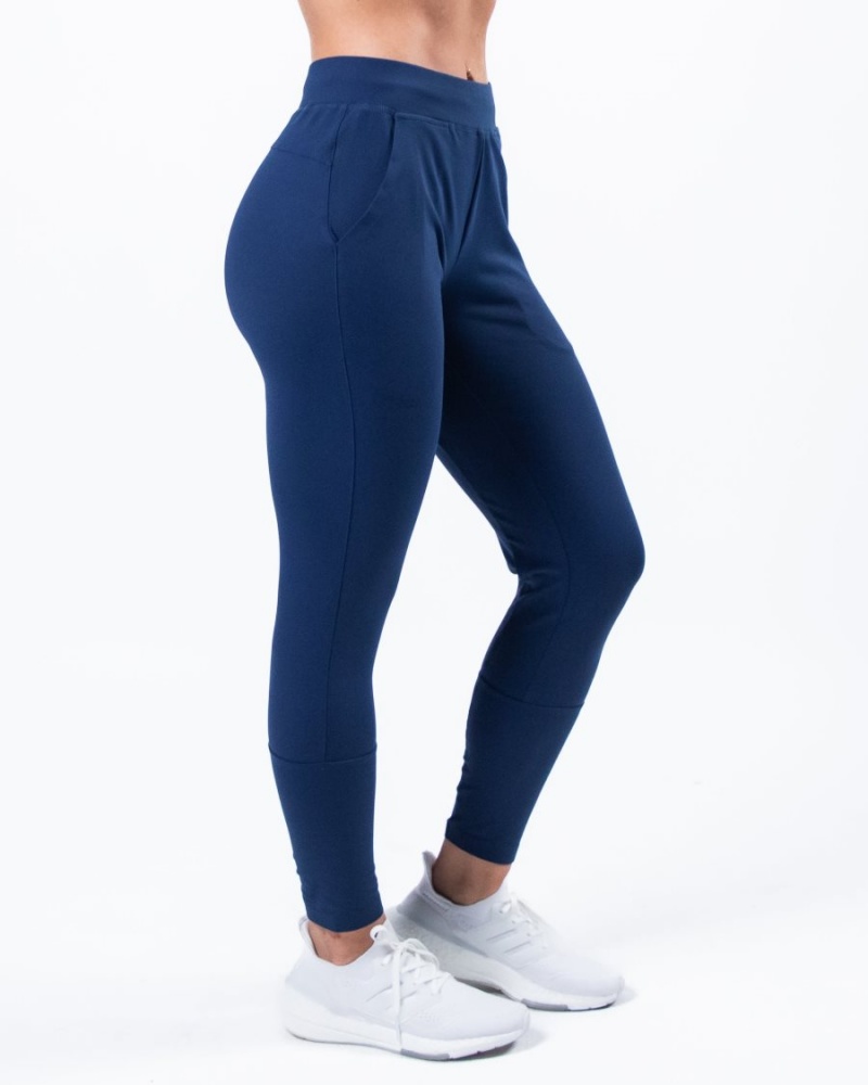 Alphalete Trace Jogger Joggebukser Dame Blå | BWRANQ-465