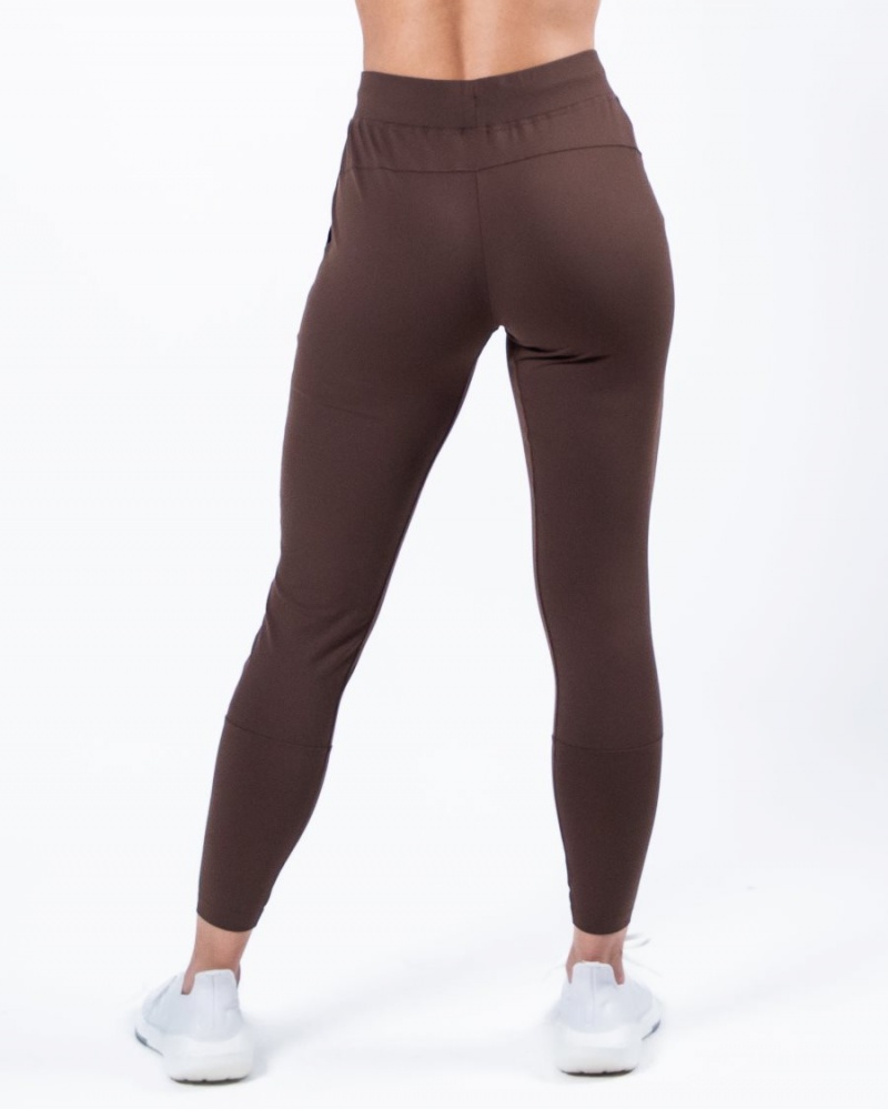 Alphalete Trace Jogger Joggebukser Dame Kaffe | QVZDKE-782