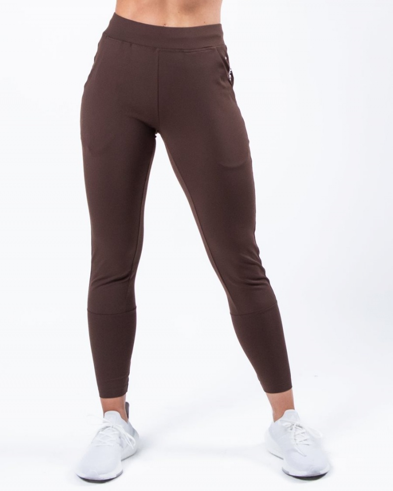 Alphalete Trace Jogger Joggebukser Dame Kaffe | QVZDKE-782