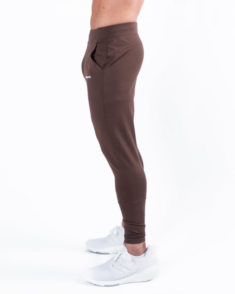 Alphalete Trace Jogger Joggebukser Herre Kaffe | SBQUAI-540