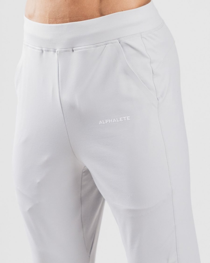 Alphalete Trace Jogger Joggebukser Herre Sølv | JOMEVT-701