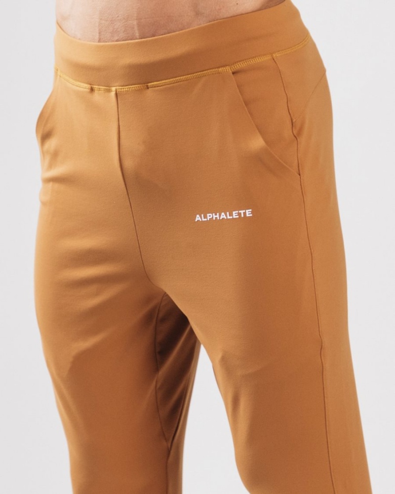 Alphalete Trace Jogger Joggebukser Herre Camel | PZASNG-739