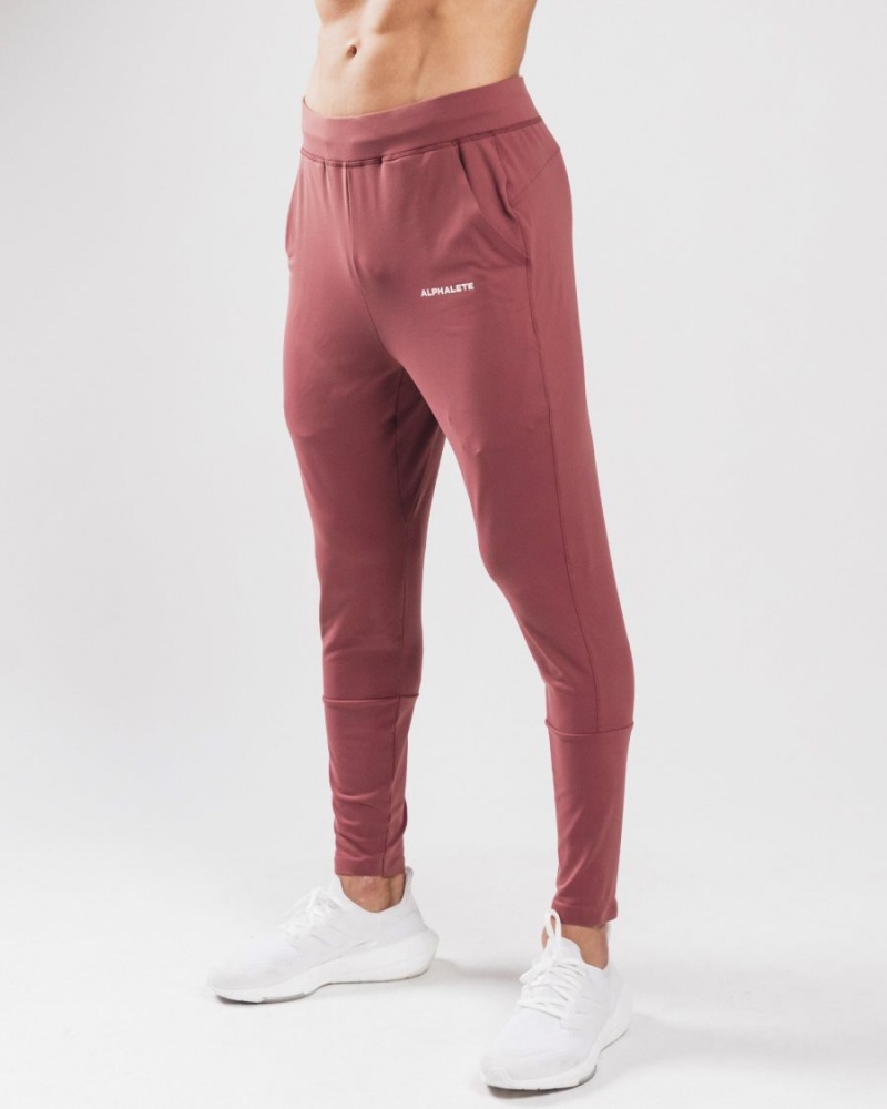 Alphalete Trace Jogger Joggebukser Herre Mauve | RWKJHA-230