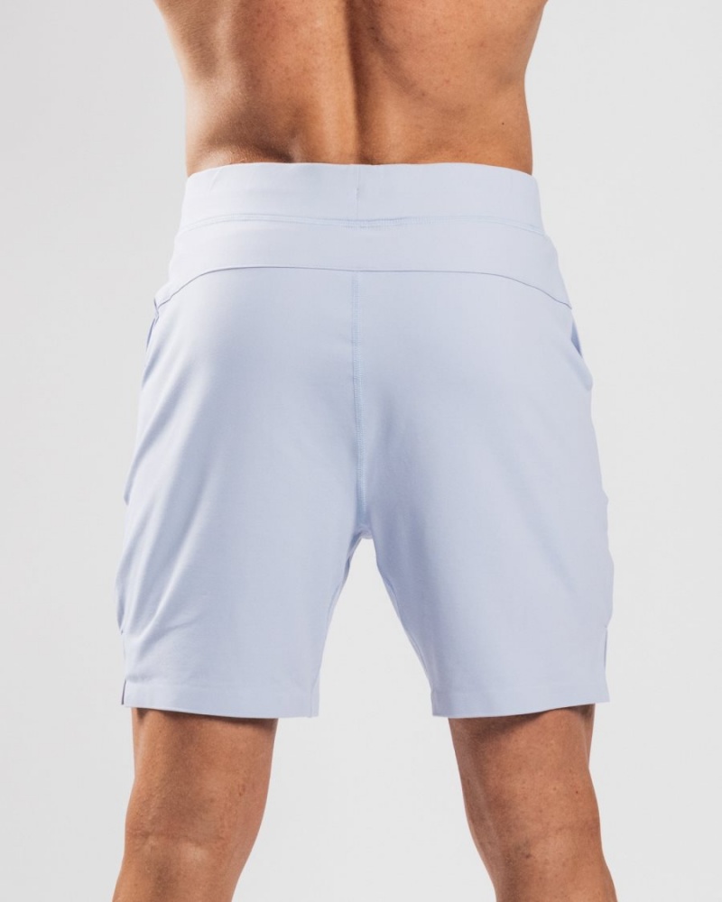 Alphalete Trace Kort 8" Shorts Herre Blå | UQYIEO-510