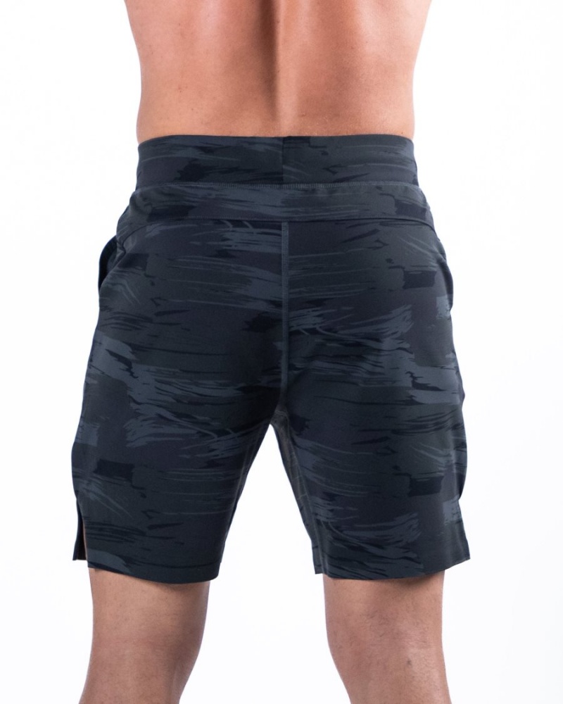 Alphalete Trace Kort 8" Shorts Herre Svarte Camouflage | OWYNCX-486