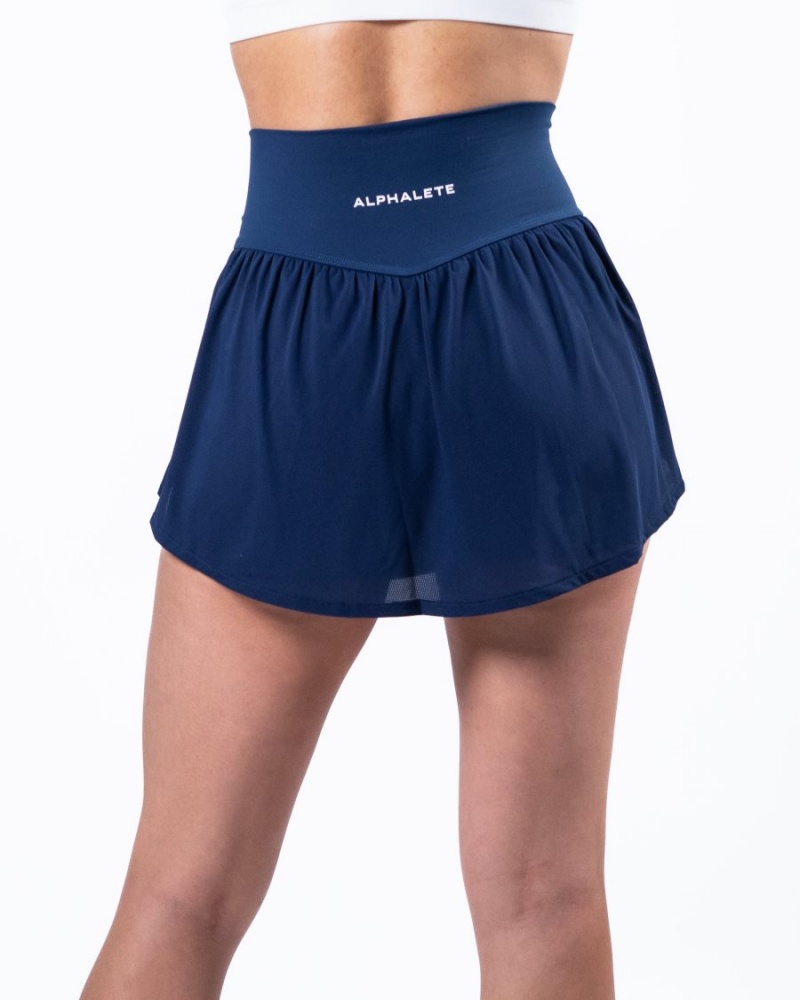 Alphalete Trace Skirt Skjørt Dame Blå | JURYIC-890