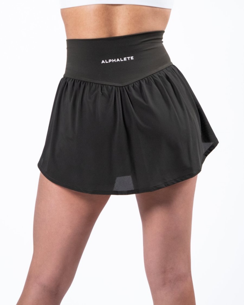 Alphalete Trace Skirt Skjørt Dame Grå | SLBHTZ-462