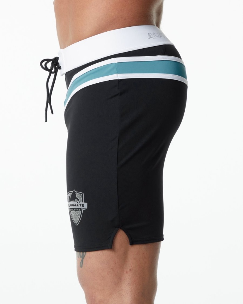 Alphalete Trident Konkurranse Kort Boardshorts Herre Svarte | NVQKUG-687