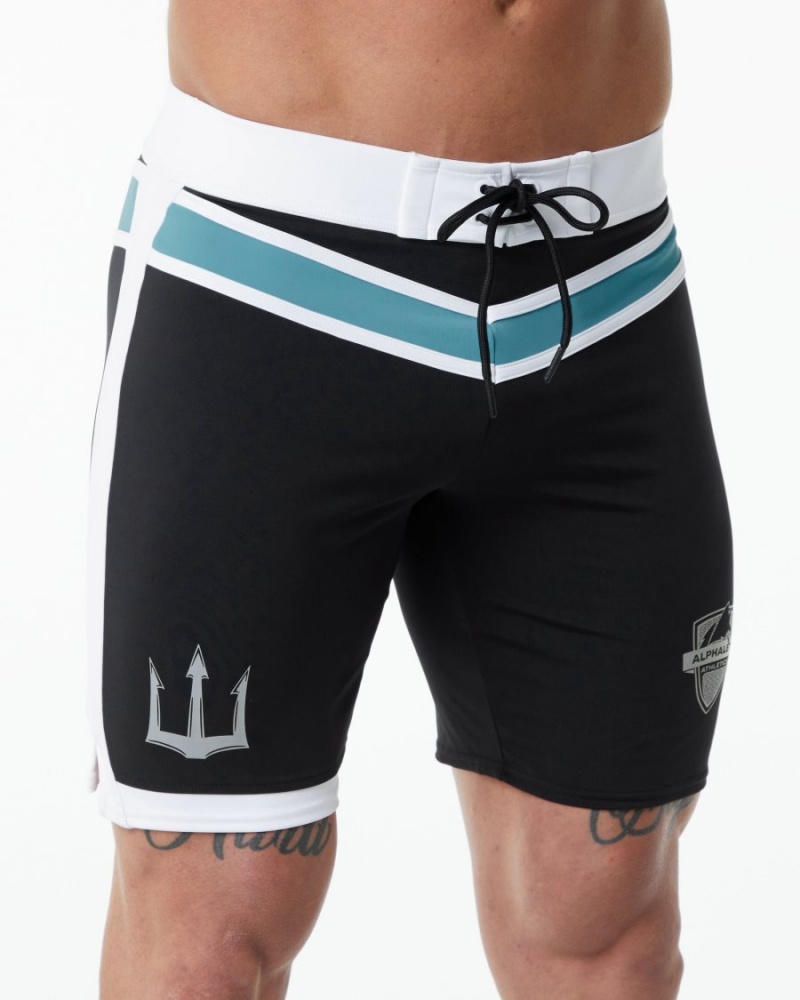 Alphalete Trident Konkurranse Kort Boardshorts Herre Svarte | NVQKUG-687