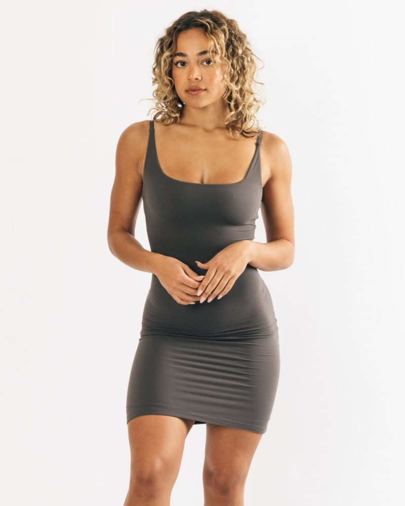 Alphalete Ultrasoft Allure Kjoler Kjole Dame Grå | OMKJBP-746