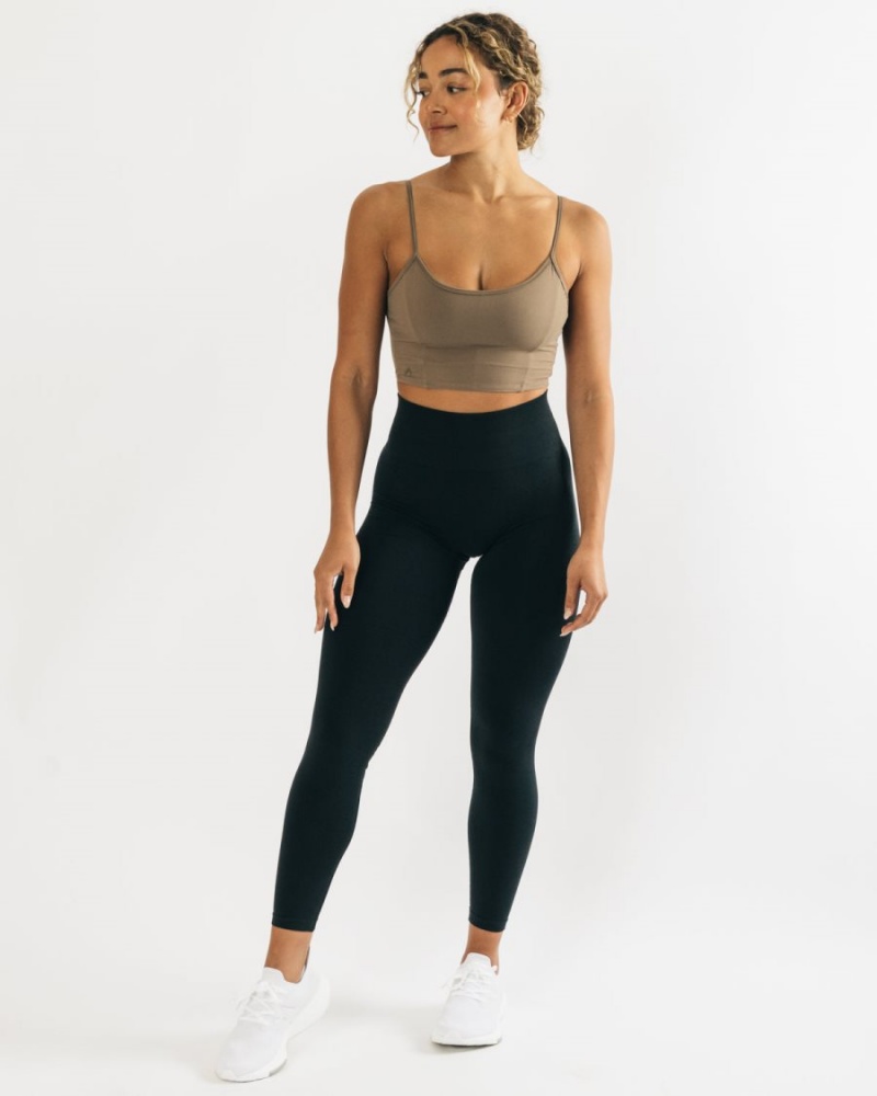 Alphalete Ultrasoft Allure Tank Tank Top Dame Olivengrønne | QNETIZ-697