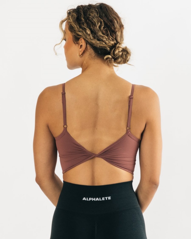 Alphalete Ultrasoft Allure Tank Tank Top Dame Mauve | JVDISL-508