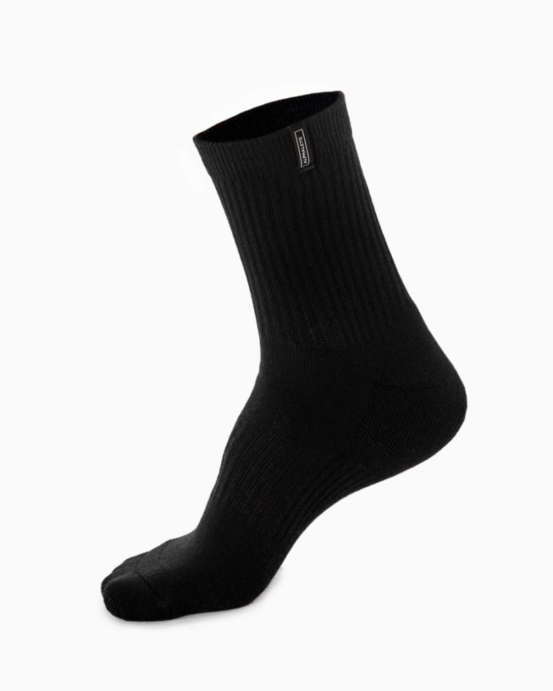 Alphalete Union Crew Sock 3pk Accessories Herre Svarte | CBJGDF-706