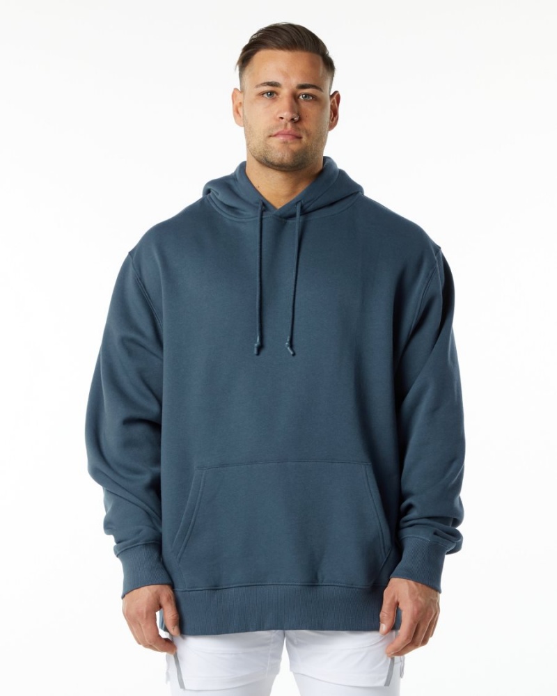 Alphalete Unity Hoodie Hettegenser Herre Blå | AOXVRW-657