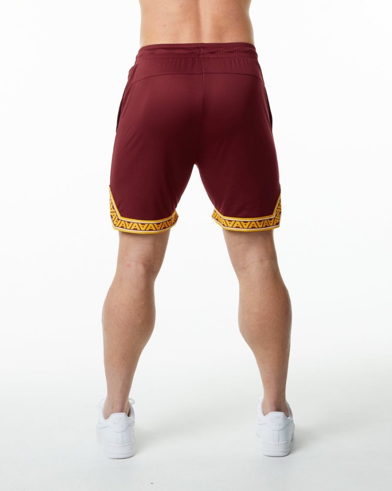 Alphalete Varsity Basketball Kort 9" Shorts Herre Crimson | YGLVJU-745