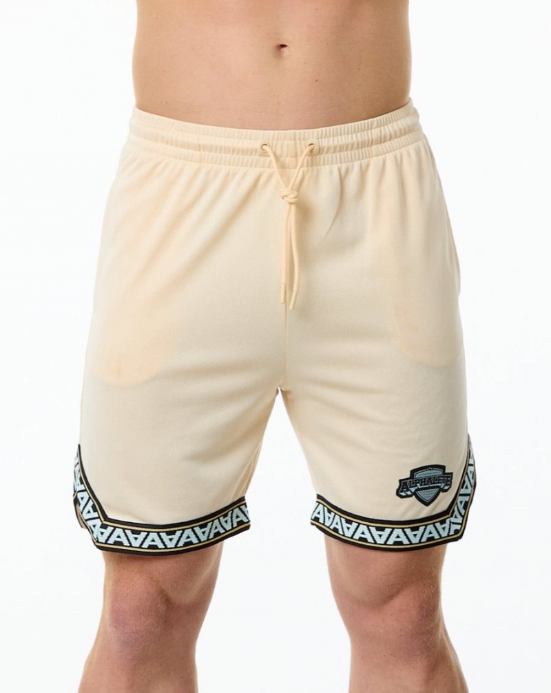 Alphalete Varsity Basketball Kort 9" Shorts Herre Tan | NXBRSD-185