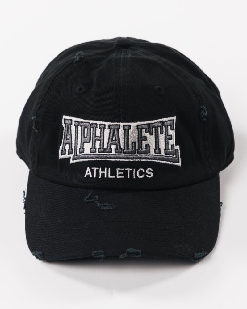 Alphalete Varsity Hat Accessories Dame Svarte Sølv Hvite | QLTGKD-495