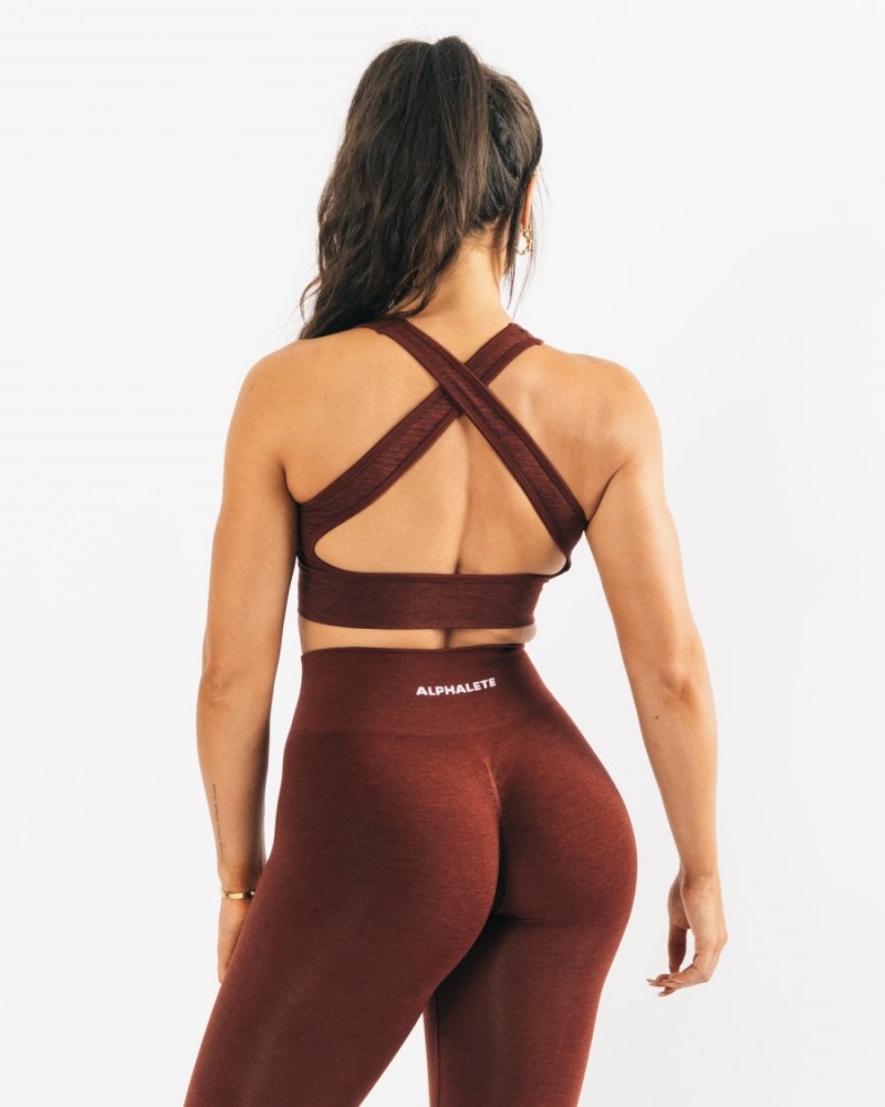 Alphalete Vault Bra Sports BH Dame Kopper | XBATGD-367