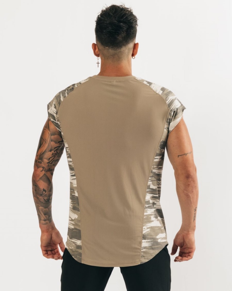 Alphalete Velocity Ermeløse Tee Stringers Herre Camouflage | JEQGAN-614