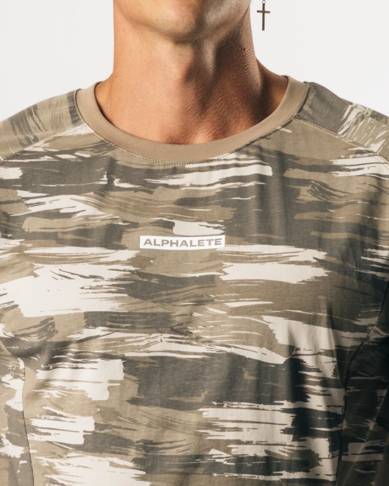 Alphalete Velocity Ermeløse Tee Stringers Herre Camouflage | JEQGAN-614