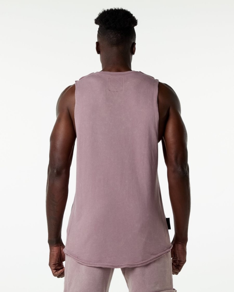 Alphalete Very Terry Cutoff Stringers Herre Rosa | PWEXBH-253