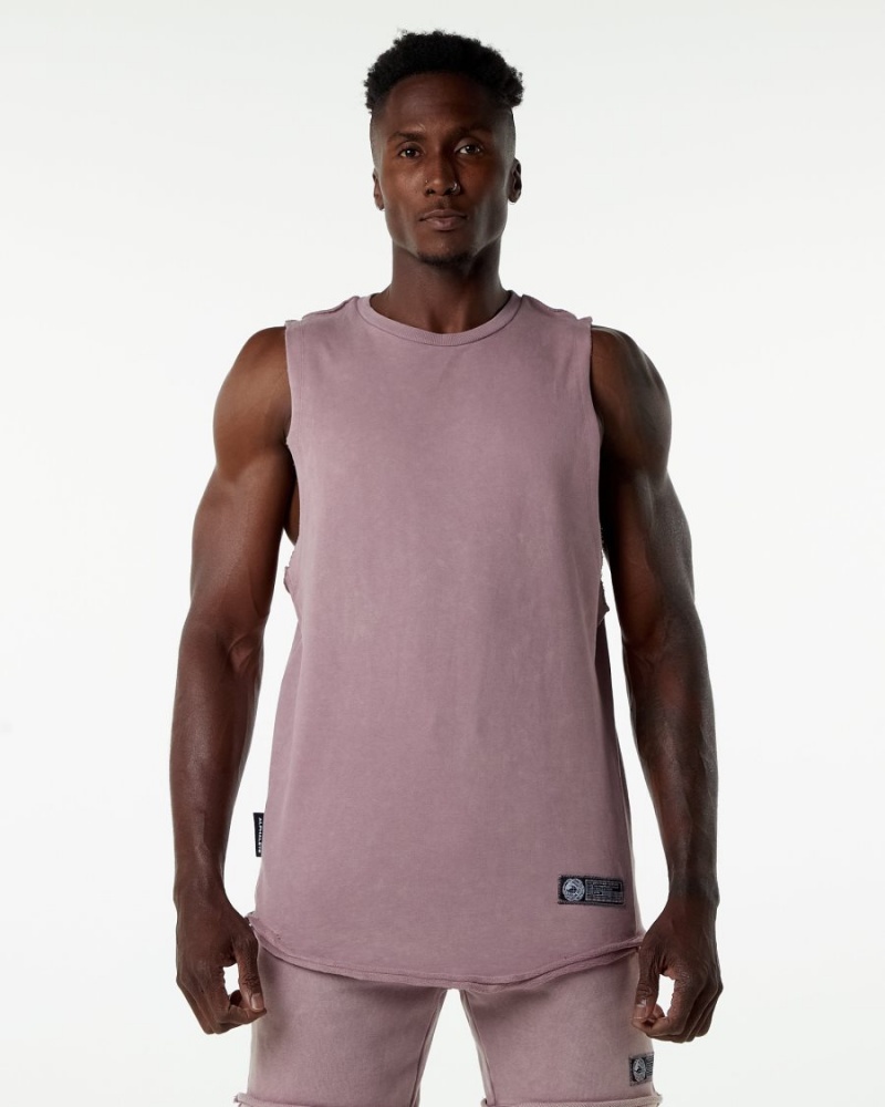 Alphalete Very Terry Cutoff Stringers Herre Rosa | PWEXBH-253