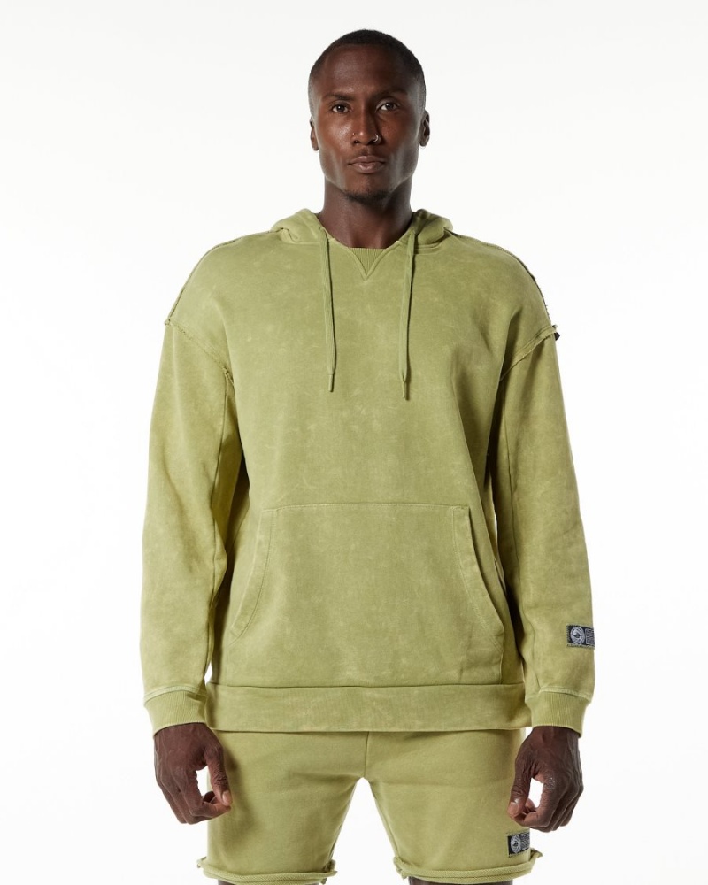 Alphalete Very Terry Hoodie Hettegenser Herre Grønn | KCUXWJ-710