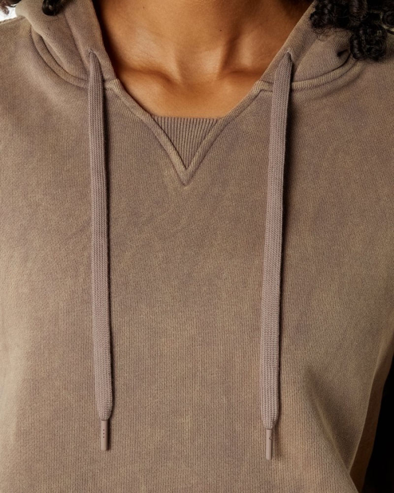 Alphalete Very Terry Hoodie Hettegenser Dame Smokey Quartz | YPJISV-680