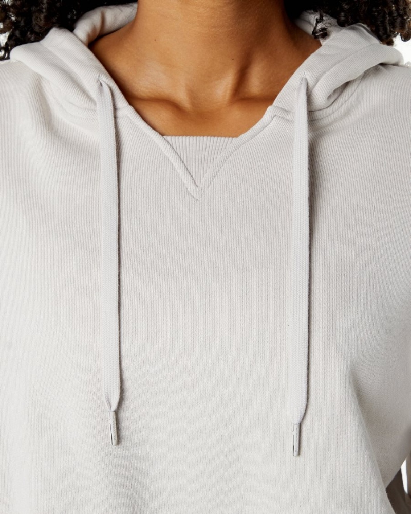 Alphalete Very Terry Hoodie Hettegenser Dame Moonstone | CHBTYL-920