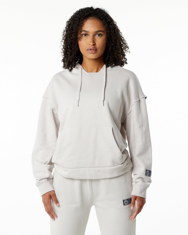 Alphalete Very Terry Hoodie Hettegenser Dame Moonstone | CHBTYL-920