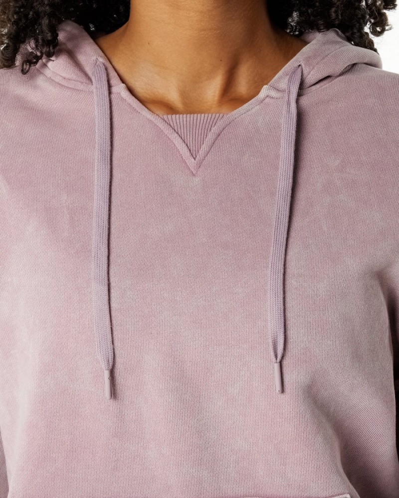 Alphalete Very Terry Hoodie Hettegenser Dame Rosa | WXOUDK-502