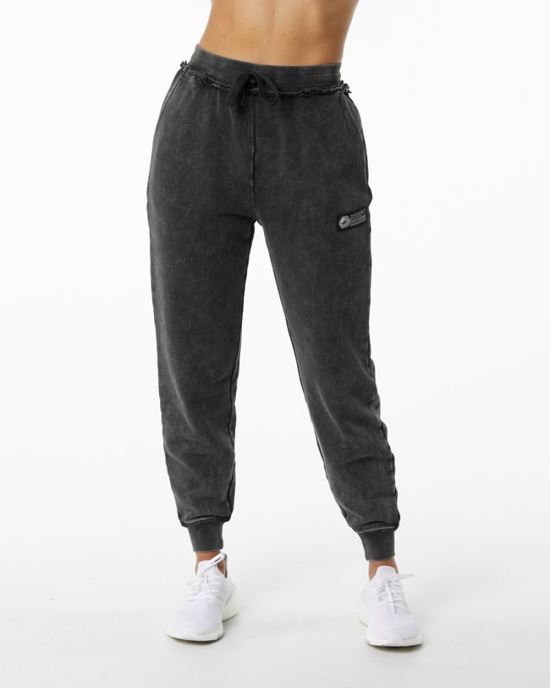 Alphalete Very Terry Jogger Joggebukser Dame Onyx | ZLUGPT-813