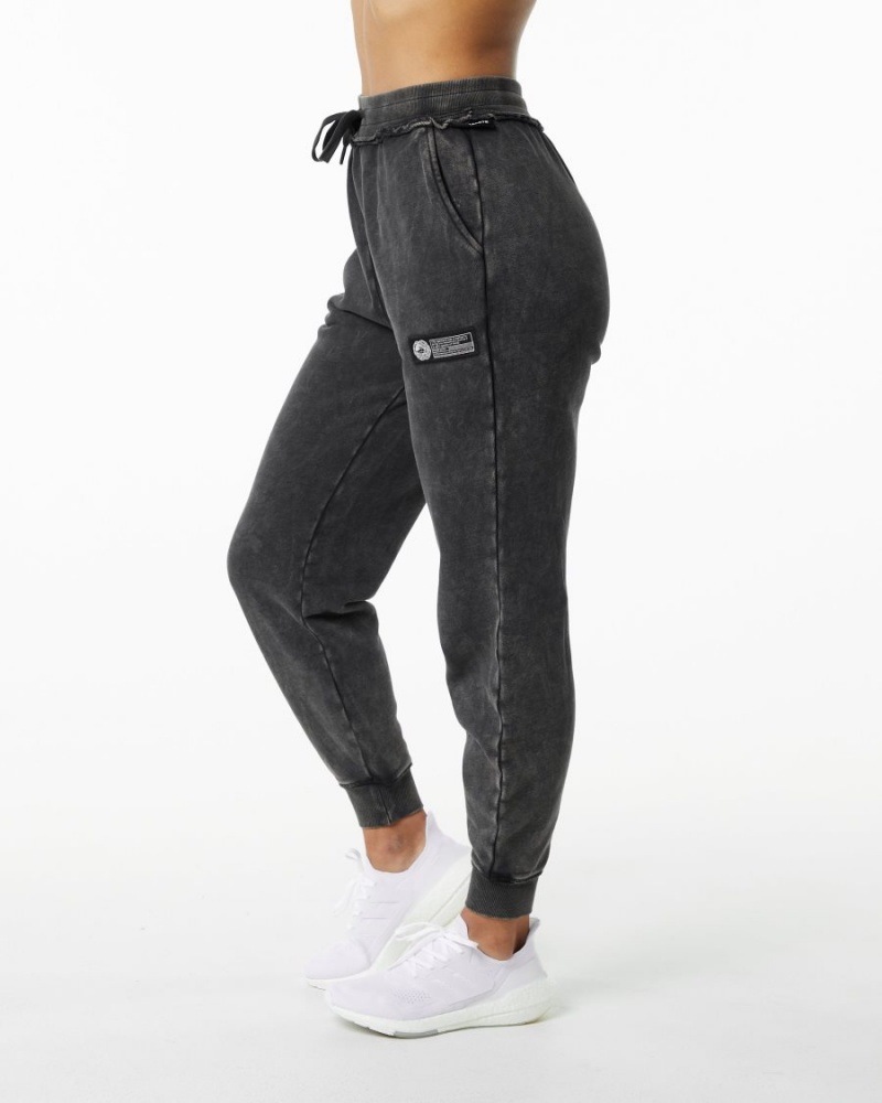 Alphalete Very Terry Jogger Joggebukser Dame Onyx | ZLUGPT-813