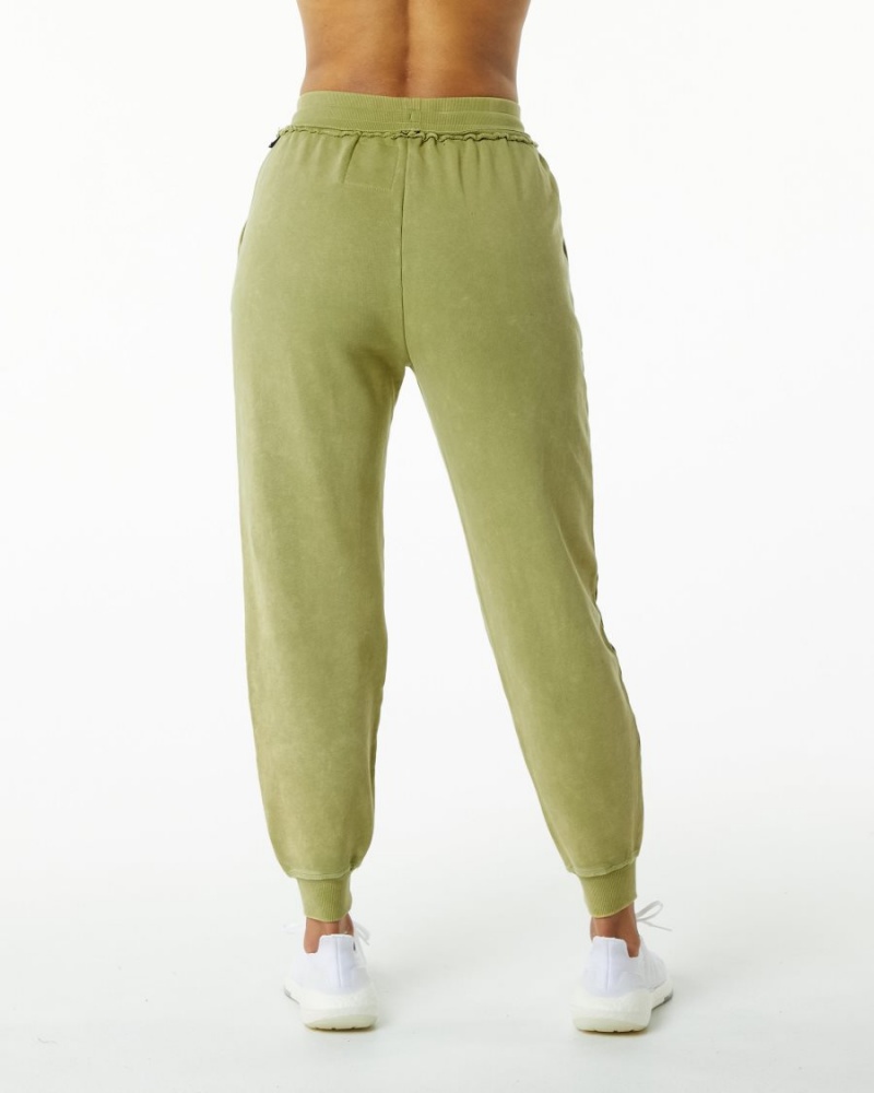 Alphalete Very Terry Jogger Joggebukser Dame Grønn | VFZOCD-047