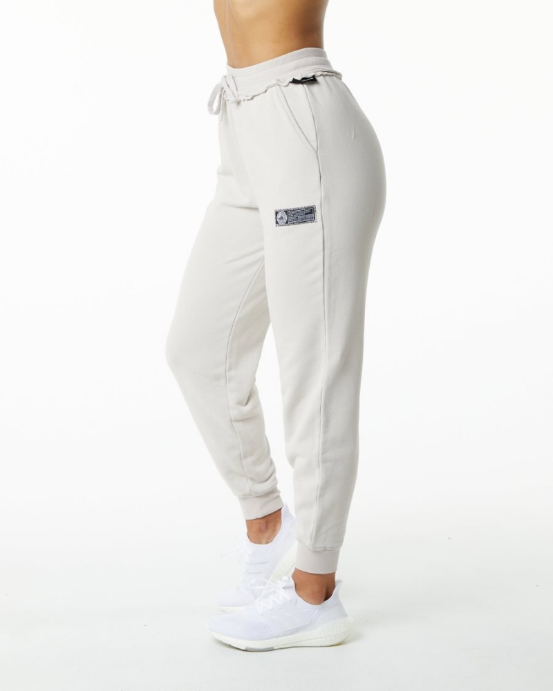 Alphalete Very Terry Jogger Joggebukser Dame Moonstone | RMWDON-238