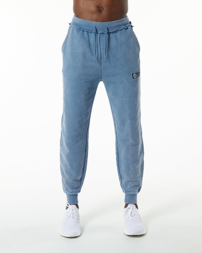 Alphalete Very Terry Jogger Joggebukser Herre Blå | AJERCL-396