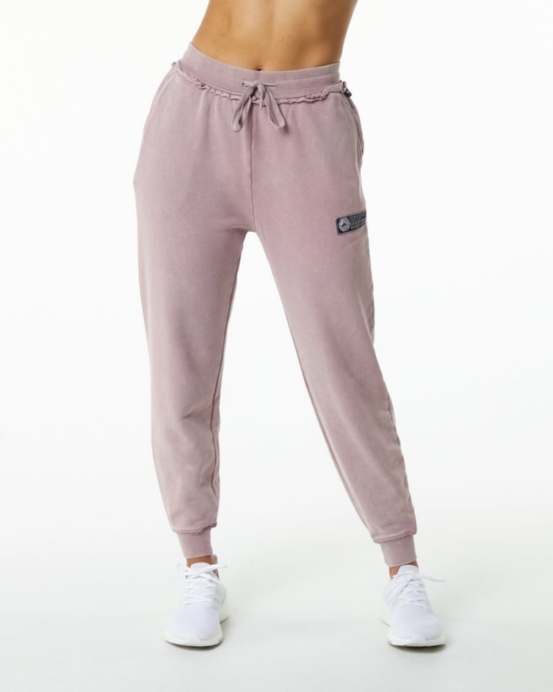 Alphalete Very Terry Jogger Joggebukser Dame Rosa | DUHZTY-736