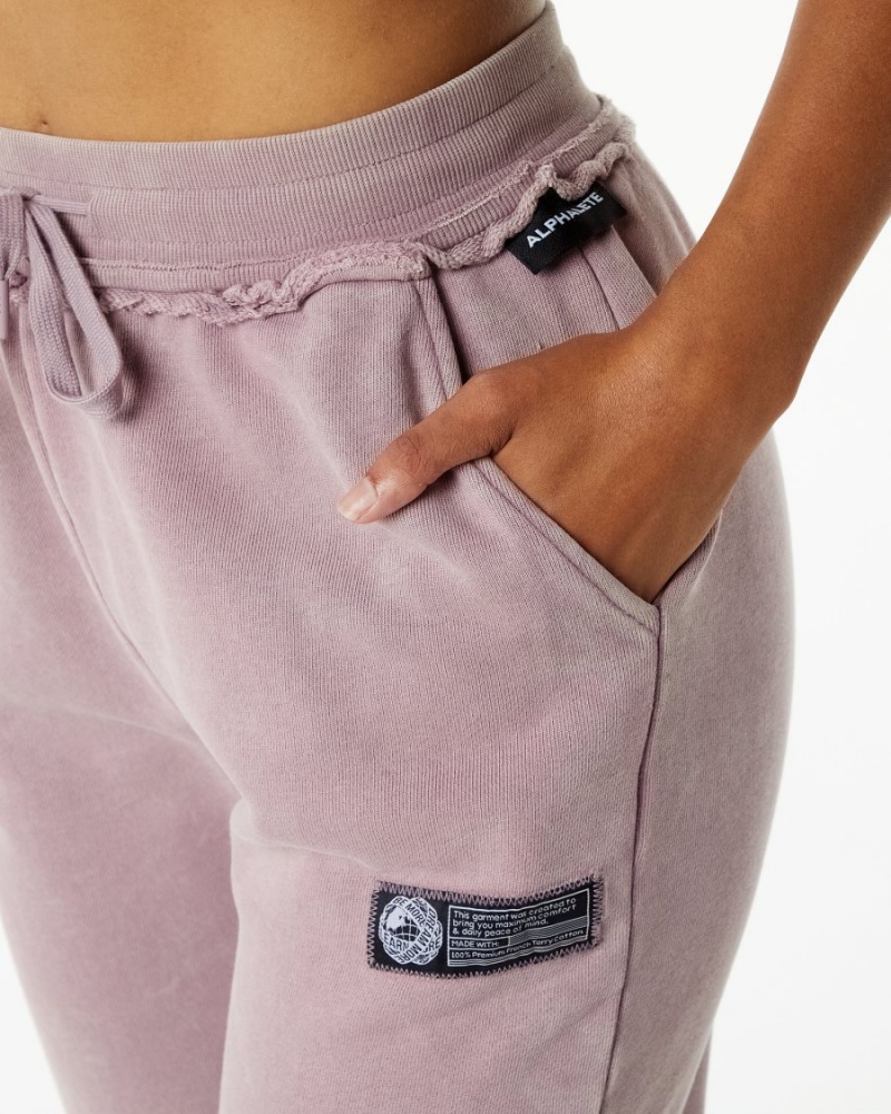 Alphalete Very Terry Jogger Joggebukser Dame Rosa | DUHZTY-736