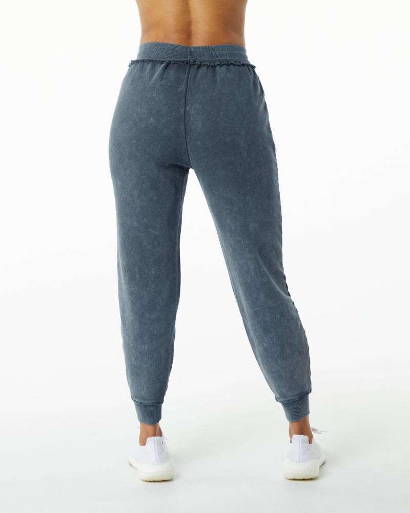 Alphalete Very Terry Jogger Joggebukser Dame Blå | OUHJKQ-692