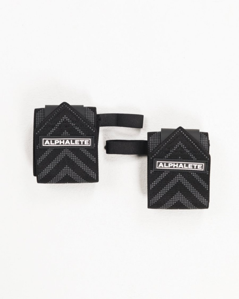 Alphalete Wrist Wraps Accessories Dame Svarte | ZKUAQR-705